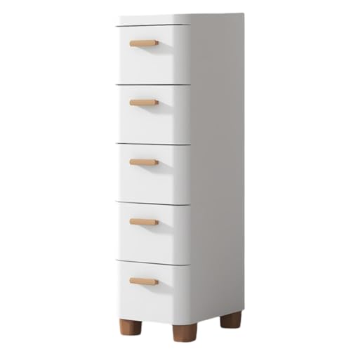 Biizhe収納チェスト 多層 クローゼットチェスト チェスト タンス リビング チェスト おしゃれ 収納棚 キッチン すき間収納 引き出し 収納ケース スリム キャスター付き 転倒防止 プラスチック 多機能 おもちゃ/衣類/衣装収納(4層,25?) [並