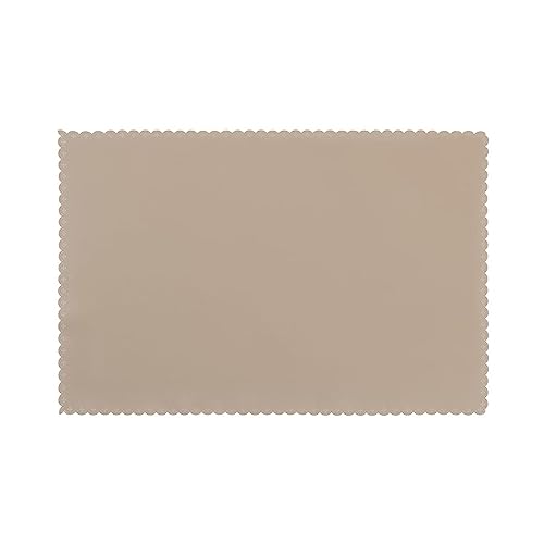 Mantel individual para mesa de comedor de color marrón claro, resistente al calor, antideslizante, lavable, resistente a las manchas, fácil de limpiar.