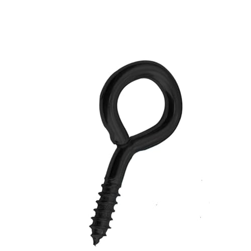 WLIHDB Ganchos De Rosca 25 tornillos de ojo oveja con ojales, forma O, autorroscantes y chapados en oro Para Casa(3#)