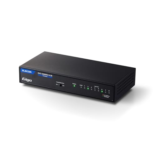 エレコム スイッチングハブ ギガビット 8ポート マグネット付き 電源内蔵 金属筺体 EHC-G08MN-HJW qqffhab 61e7iKJ5uAL._AC_UL210_SR210,
