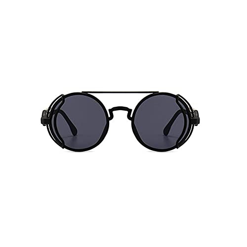 Retro Steampunk Sunglasses for Women Men Unisex Round Metal Frame Circle Lens Sun Glasses Summer Outdoor Beach Eyewear2
