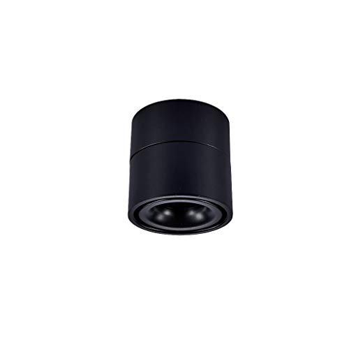Track Light LED 15W noir spot encastré mural et plafonnier COB rail