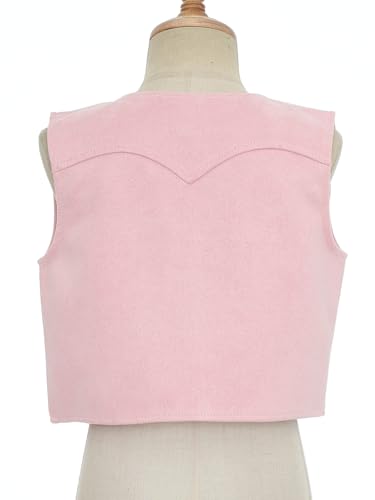 Hedmy Boys Girls Western Cowboy Dress Up Halloween Party Vest Sleeveless Hem Fringe Tassel Waistcoat4