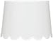 White Scallop Bottom Empire Lamp Shade 13x15x11 (Spider) - Springcrest