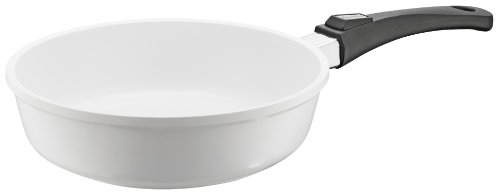 Berndes Vario Click 032125 Padella in alluminio e ceramica, con manico rimovibile, 24 cm, a induzione
