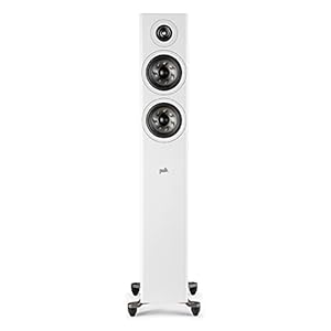 Polk Audio Reserve Series R500 Tower Speaker, 1″ Pinnacle Ring Tweeter & Dual 5.25″ Turbine Cone Woofers, Hi-Res Certified, Dolby Atmos & IMAX Enhanced for Dynamic Home Theater Audio, White
