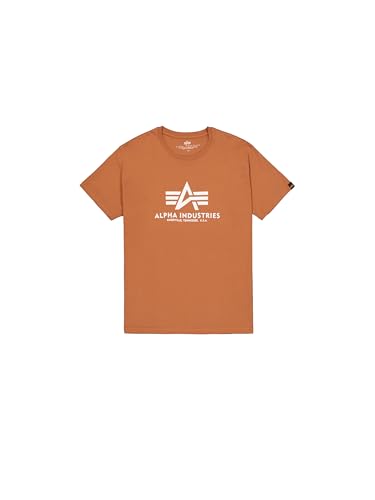 Alpha Industries Herren Basic Für T-Shirt, Hazel Brown, XXL EU – Ansicht 1