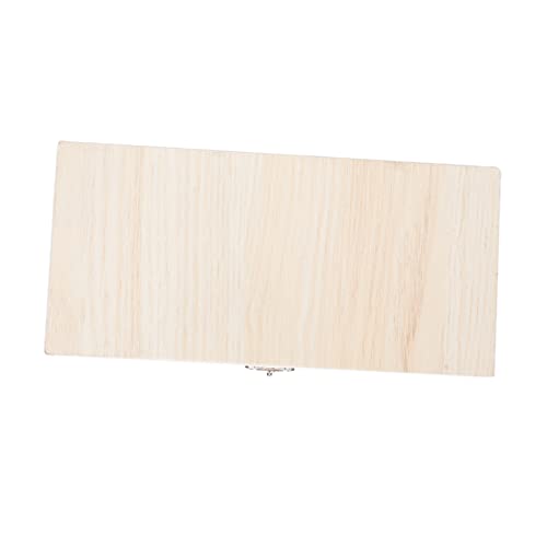 PRETYZOOM Sturdy Microscope Slide Holder 50 Slides Portable Wooden Box for School Use