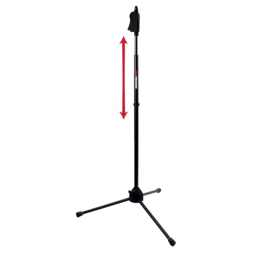Gator Frameworks Deluxe Tripod Microphone Stand with Clutch Height Adjustment (GFW-MIC-2100)