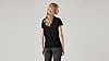 Levi's Women's The Perfect Tee- Large Batwing Logo T-Shirt, Stonewashed Black, L #2