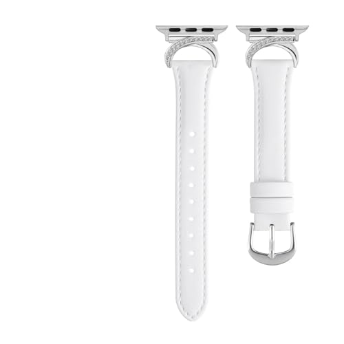Bracelet en cuir pour montre connectée série 11 10 9 8 7 6 5 taille 40/44/45/49mm