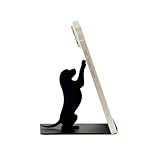 balvi Smartphone-Halter Puppy Farbe Schwarz Freisprecheinrichtung für Mobiltelefon Aus Metall