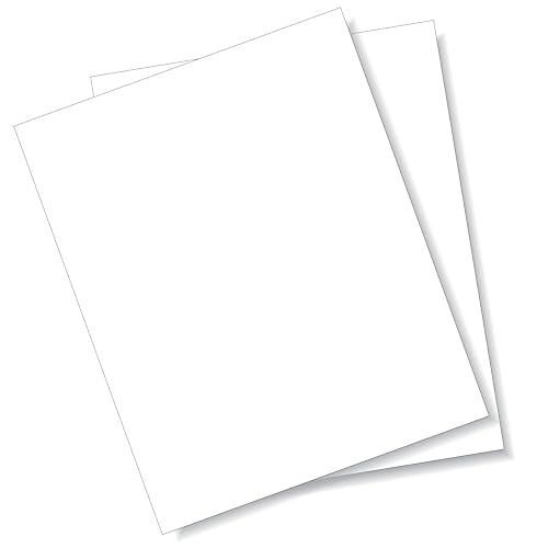 Image of LITKO Plasticard Styrene Sheets | .100 inch Modeling Plastic | White | 2 Pack | Two 8x10-inch polystyrene sheets | Thick & rigid - for structural scratch builds | For terrain, bases & displays