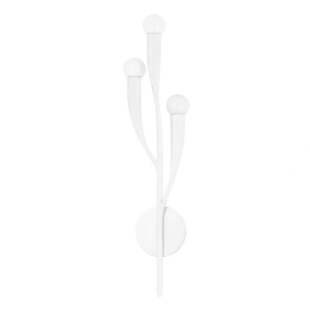 Hudson Valley Lighting 9603-WP Labra - 3 Light Wall Sconce, Finish Color: Whiteplaster