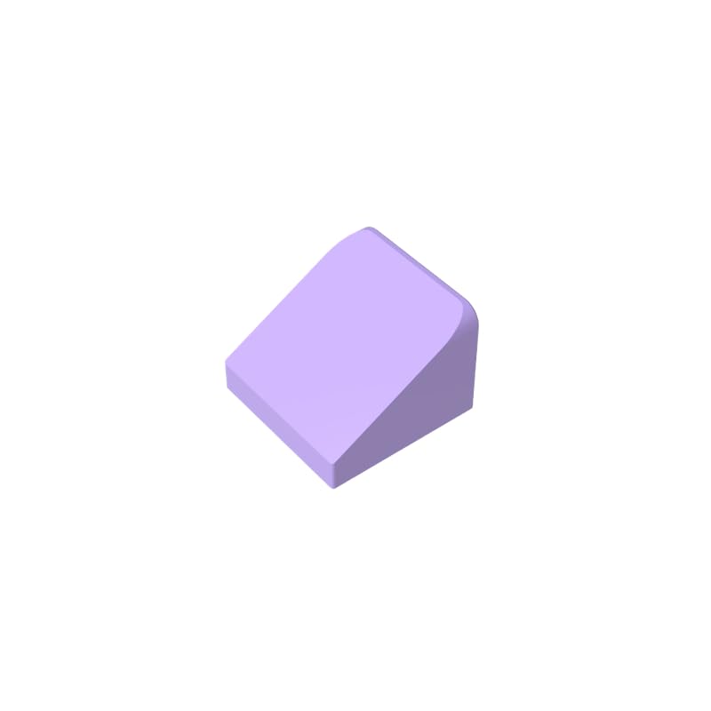 GDS-833 - Inclinazione 30°, 1x1x2/3, 50 pezzi, compatibile con Lego 54200, 50746, 35338, parti fai da te e componenti MOC per grandi marche di mattoni, colore: Lavanda 325
