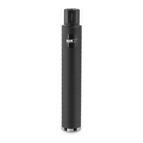 MSW MSW-DCD 62 XO - Punta diamantata diamantata, diametro 62 mm, 380 mm, 95HRB, corona diamantata per calcestruzzo, corona diamantata a secco