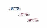 Reflective Concepts American Flag RAM Grille Emblem Overlay Decal 2019-2024 Ram 1500, NOT for Classic or TRX