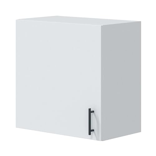 Bricohabitat Módulo De Cocina Alto De 60 Cm Para Colgar Mueble Alto Suspendido Kira Blanco Brillo 60x59x34 Cm