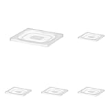 HENDI Gastronorm Deckel, Temperaturbeständig von -40° bis 80°C, Passend allen HENDI Polypropylen Gastronombehältern, inkl. HACCP Aufbewahrungsbehältern, GN1/6, 176x162mm, Polypropylen, Transparent