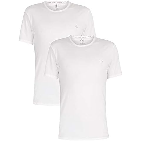 Calvin Klein Pack de 2 Camisetas para Hombre con Cuello Redondo Cover