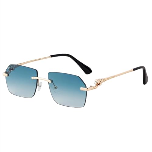 Lunettes de soleil sans monture femmes et hommes mode rétro vintage G04