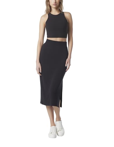 Andrew Marc Women's Stretch French Terry Midi Skirt