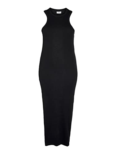 Noisy may Damen Nmmaya S/L Halter Neck Maxi Dress Curve, Schwarz, 46 Große...