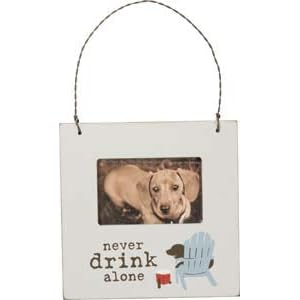 Primitives by Kathy Mini Frame Never Drink Alone