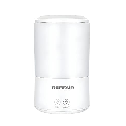 Image of Reffair Caligo 50 Ultrasonic 3.5L Cool Mist Humidifier for Bedroom | Essential Oil Diffuser | Top-Fill Design | Large Tank | Super Silent | Night Light Warm White (Caligo 50 Cool Blue)