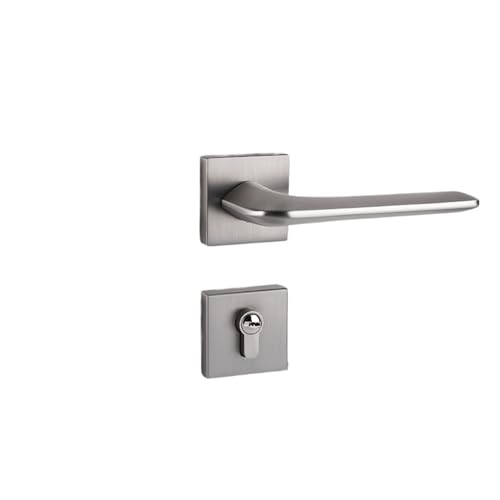 Serrure de porte intérieure magnétique version nickel silencieuse
