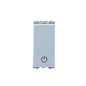 Wipro Northwest Nowa 16A One Way Switch With Indicator, White (pack of 20)