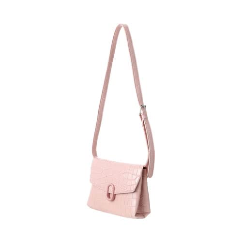 MINISO Stone Pattern Crossbody Bag with Flap and O Shaped Decoration (Pink) (B0C6YNG8HD) Amazon Price History, Amazon Price Tracker