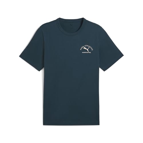 Puma Unisex Class Graphic Tees, Grünes Gelände, S EU – Ansicht 1
