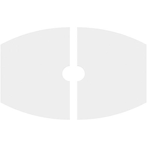 Image of Ekena Millwork CMP36X24KY2-04000 Kailey Architectural Grade PVC Contemporary, Two Piece Urethane Ceiling Medallions 36 inchW x 24 inchH x 4 inchID x 19 1 /2 inchC x 1 inchP