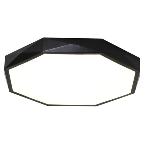Lampe de plafond LED noire design européen pour chambre moderne