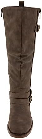 XOXO Women's MERTLE-C Wide Shaft Fashion Boot, Brown, 5.5 | Image 1