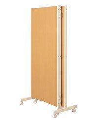 Amazon｜キャスター付パーテーション3連 高さ145cm ナチュラル NJ-0053