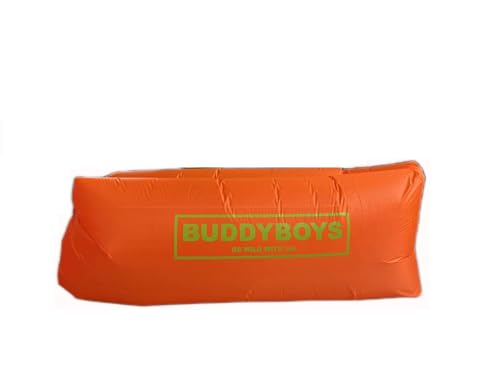 buddyboys Sofá inflable, sofá de aire impermeable con bolsa de transporte, tumbona inflable, sofá de aire, sofá, viajes, camping, senderismo, fiestas en la piscina y en la playa, vacaciones