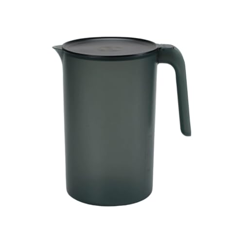 Kunststoff Krug Mit Deckel, Wasserkrug Plastikkrug 2. 5L, Plastikkrug Wasserkrüge, Kunststoffkrug, Eisteekrug, Wasserkrug Mit Griff Für Tee, Säfte, Milch, Kalte Oder Heiße Getränke (Schwarz)