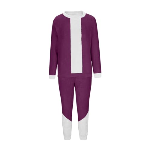 Pijama de Navidad de forro polar cálido para noches acogedoras de invierno en casa 3