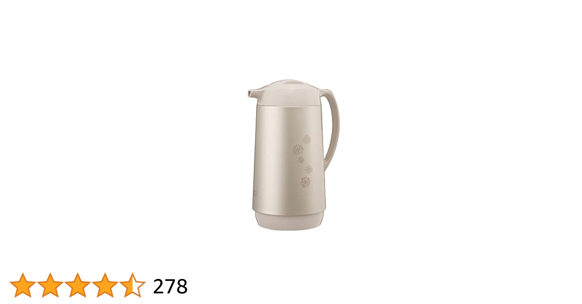 THERMOS 真空断熱ポットコーヒーメーカー ホワイト 1.0L ピーコック リビングポット ステンレス1L ホワイト AHW-100 1台
