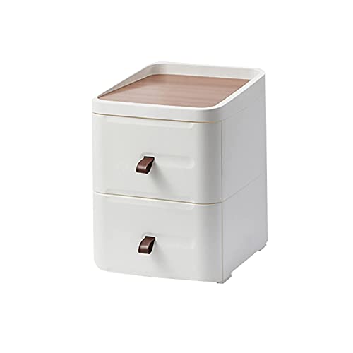 HJYBFA Mesita de Noche pequeña Estilo japonés, Color Blanco, con 3 o 4 cajones, Ideal para Dormitorio, Armario de Almacenamiento Sencillo para el hogar.