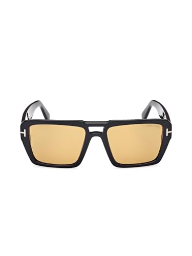 Image of Tom Ford Redford Sunglasses in Shiny Black /Brown