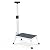 Folding Step Stool, Step Stools with Handle for Elderly Adults, Metal Stepping Stool with Adjustable Handrail in Kitchen, Bathroom, Bedroom, 330 Lbs Capacity