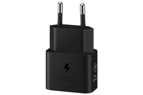 Samsung Schnellladeadapter, Energieeffizientes Ladegerät, USB-C, 25 Watt, Schwarz, EP-T2510N