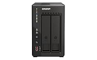 QNAP TS-253E 8G, 2 Bay NAS (Intel® Celeron® J6412 4-Core/4-Thread Prozessor, Turbo bis zu 2,6 GHz, Dual 2,5GbE) 12TB Bundle mit 2x6TB Seagate IronWolf NAS HDDs – Ansicht 1