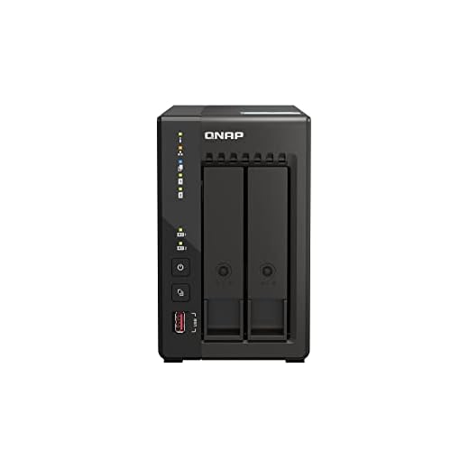 Nas Qnap TS-253E 8G, 2 bay NAS (Intel® Celeron® J6412 4 core/4 thread, Turbo fino a 2,6 GHz, Dual 2,5 GbE) 16 TB bundle con HDD WD RED Plus da 8 TB