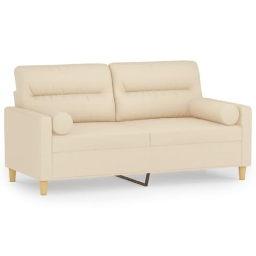 Sofá de 140 cm de ancho con fundas de almohada extraíbles lavables 2