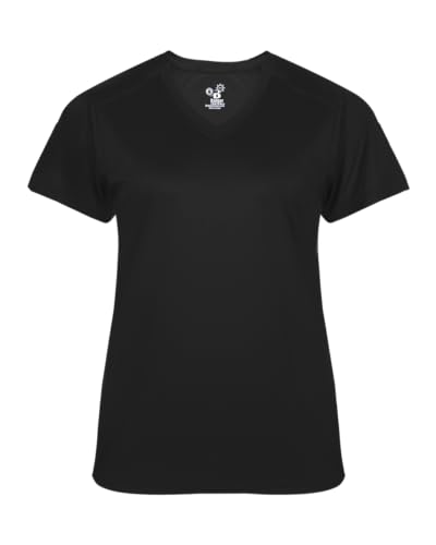 Badger Sports Ultimate Ladies' V-Neck Tee Black Large