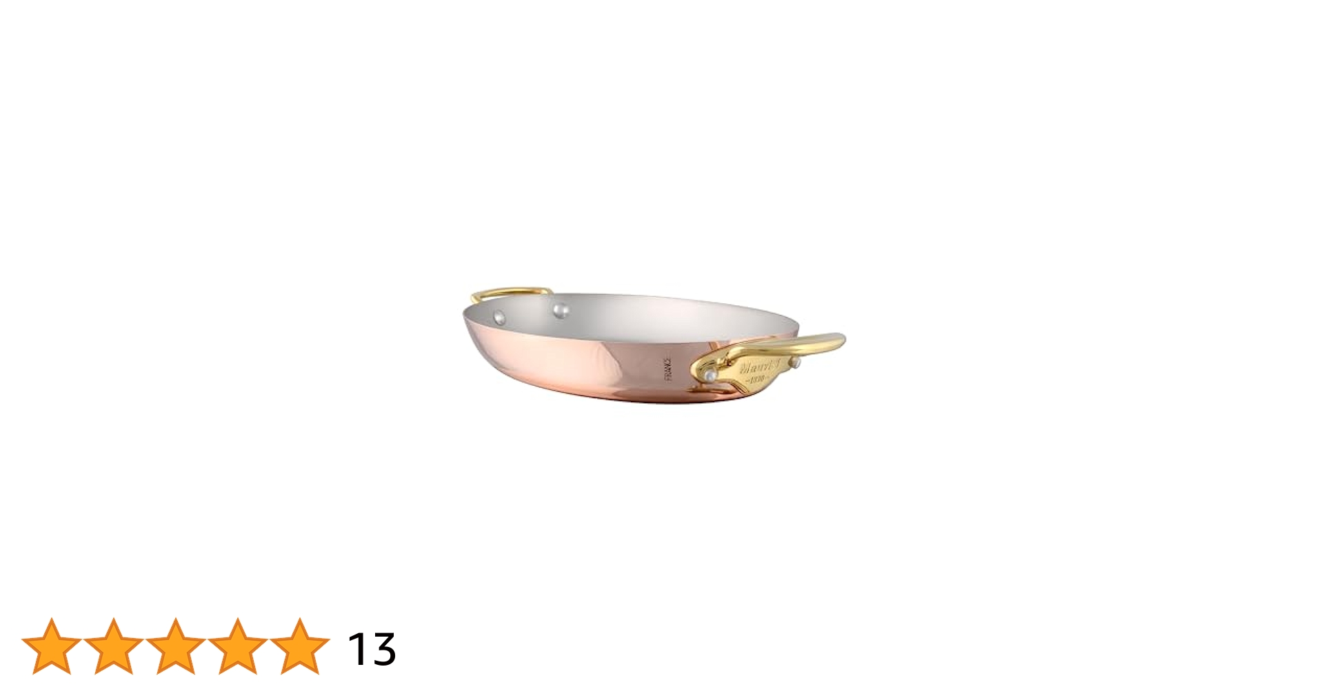 Mauviel 1830 ムヴィエール 銅 両手オーバルパン 21XiFmKFNsL